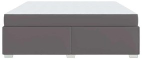 Ágykeret Szürke 200 x 200 cm Műbőr