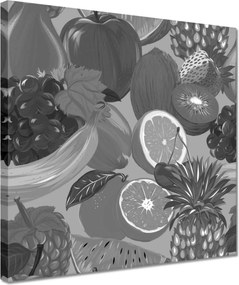 Vászonkép 30x30 Citrusszürke Gyümölcsök
