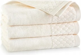 Pamut fürdőlepedő krémszínű 30x50 cm 500g/m2 Davis