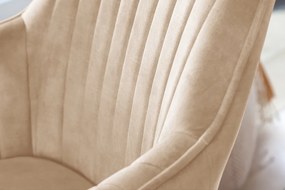 Design forgószék Gaura pezsgő bársony