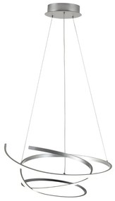 ZUMA LINE 19058P FORE Modern Led Függesztett Lámpa Ezüst LED IP20