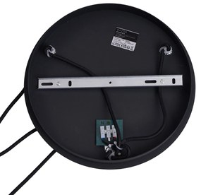 Art Deco függőlámpa fekete, kék és zöld üveggel, 3 égős - Douglass