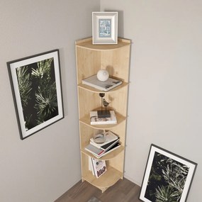 Liva könyvespolc, tölgy, 28 cm