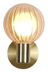 Searchlight 30506GO - Fali lámpatest LUMINSPHERE 1xG9/7W/230V, sárgaréz