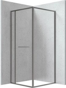 Blur szögletes zuhanykabin 80x80, titán