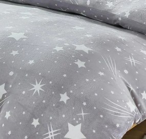 Mikroplüss ágynemű Homa DEBORAH STAR GREY 40x200 cm