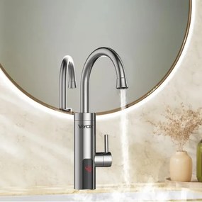 Átfolyós vízmelegítő LED kijelzővel 3000W/230V IPX4 rozsdamentes