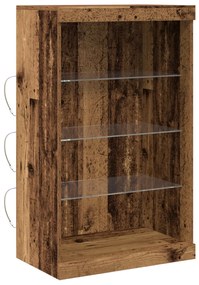Oldalbord LED világítással 60,5x37x100 cm