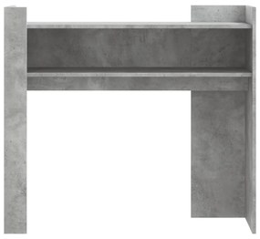 betonszürke szerelt fa tálalóasztal 100x35x90 cm