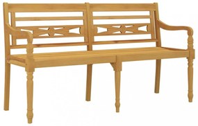 tömör tíkfa Batavia pad fekete párnával 150 cm