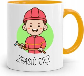 Sárga Bögre Tűzoltónak Eloltani Téged? Ajándék fényképes nyomattal