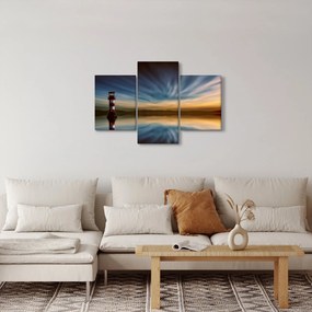 Világítótorony a tengeren (90x60 cm)