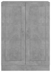 betonszürke szerelt fa könyvszekrény 82,5 x 30,5 x 115 cm