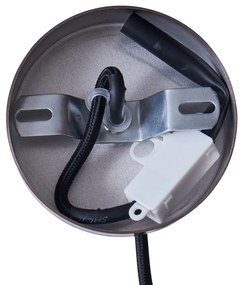 Skandináv függőlámpa sötét bronz színben, arany belsővel - Loes