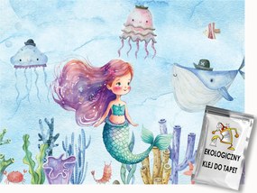 Fotótapéta Flizelina Víz Alatti Világ Hableány Medúza Bálna 400x280 ragasztó