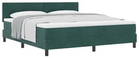 Boxspring Ágy Matracal Sötétzöld Szuper Király Velúr