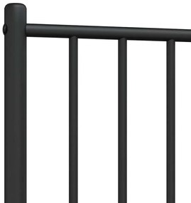 fekete fém fejtámla 100 cm