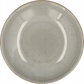 Lubiana Art Mélytányér Leveshez 1 db. Porcelán 23 cm Szürke