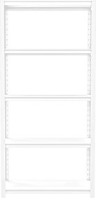 Fémállvány garázsba SAM, 900 x 1830 x 450 mm, fehér