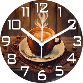 Falióra Téma Kávéscsésze Retro Look Ideális Nappali Ajándék