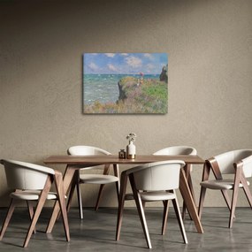 Kép - Claude Monet, Cliff Walk at Pourville, reprodukciók (70x50 cm)