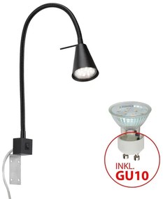 Briloner 2080-015 - LED Fali lámpa COMFORT LIGHT 1xGU10/5W/230V fekete
