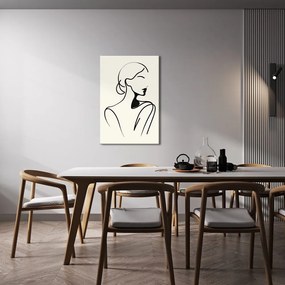 Kép nő minimalista vonalakban