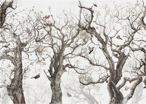Üveg kép - Erdei minta, rajz (70x50 cm)