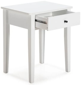 Fehér borovi fenyő éjjeliszekrény Bart – Marckeric