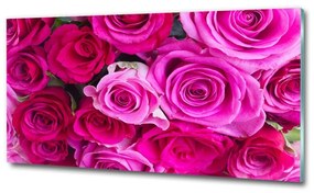 Egyedi üvegkép Egy csokor rózsaszín rózsa osh-119338760