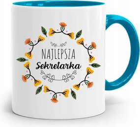 Kék Bögre Ajándék Titkárnőnek Legjobb nyomott mintával