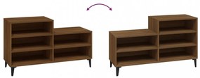 vidaXL barna tölgyszínű szerelt fa cipősszekrény 102x36x60 cm