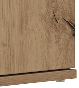 Cipőszekrény Tölgy 80x39x180 cm Mérnök által tervezett fa