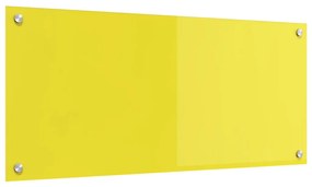 Konyhai Fali Csempe Sárga 90x40x0,6 cm Edzett Üveg