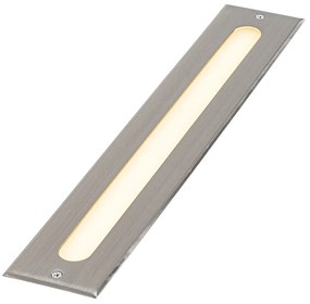 Modern talajszpot acél 50 cm LED-del IP65 - Eline