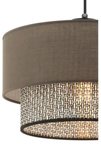 ECHO kábeles függeszték 1xE27/60W/230V barna/szürke