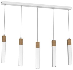 Csillár zsinóron SOLO 5xGU10/MR11/40W/230V fehér