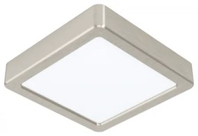 LED panel , 10.5W , falon kívüli , négyzet , természetes fehér , matt nikkel keret , EGLO , FUEVA 5 , 99252