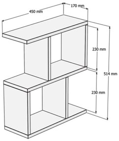Zet White konzolasztal