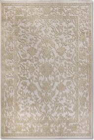 Hagyományos szőnyeg 160x230 nappaliba,klasszikus bézs-krém minta