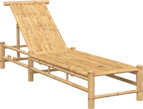 vidaXL bambusz napozóágy 55x199x30 cm