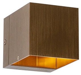 4 db-os készlet intelligens fali lámpa sötét bronz 8 cm, beleértve a Wi-Fi G9-et - Transfer