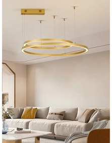 Immax NEO 07218L - LED dimmelhető FINO csillár 93W/230V 60/80cm arany Tuya+DO