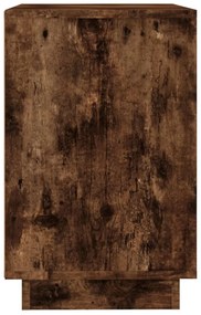 füstös tölgy színű szerelt fa tálalószekrény 102x35x55 cm