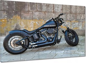 Vászonkép 100x70 Harley Davidson Motorkerékpár Fekete