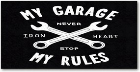 Fotó kép edzett üveg Az én garázsom 140x70