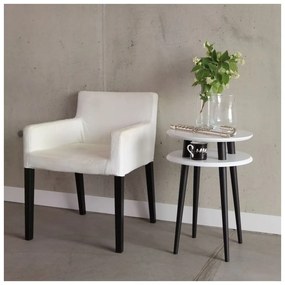 UFO grafitszürke dohányzóasztal, ⌀ 45 cm - Ragaba