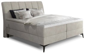 Franciaágy Boxspring 140 cm Alberto (bézs) (matracokkal). 1027334