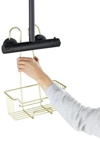 WENKO 25937100 - Zuhanykosár MILO 25x36 cm rozsdamentes acél/arany/átlátszó