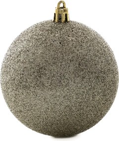 Borostyán műanyag gömb szett 8 cm 6 db